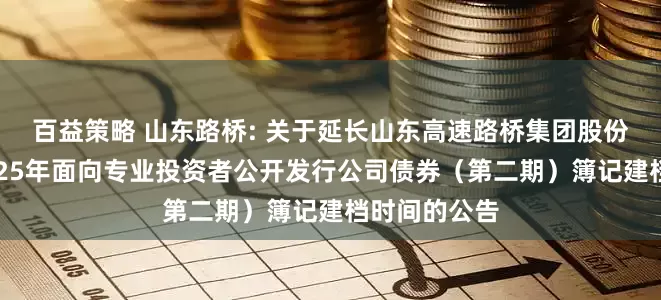 百益策略 山东路桥: 关于延长山东高速路桥集团股份有限公司2025年面向专业投资者公开发行公司债券（第二期）簿记建档时间的公告
